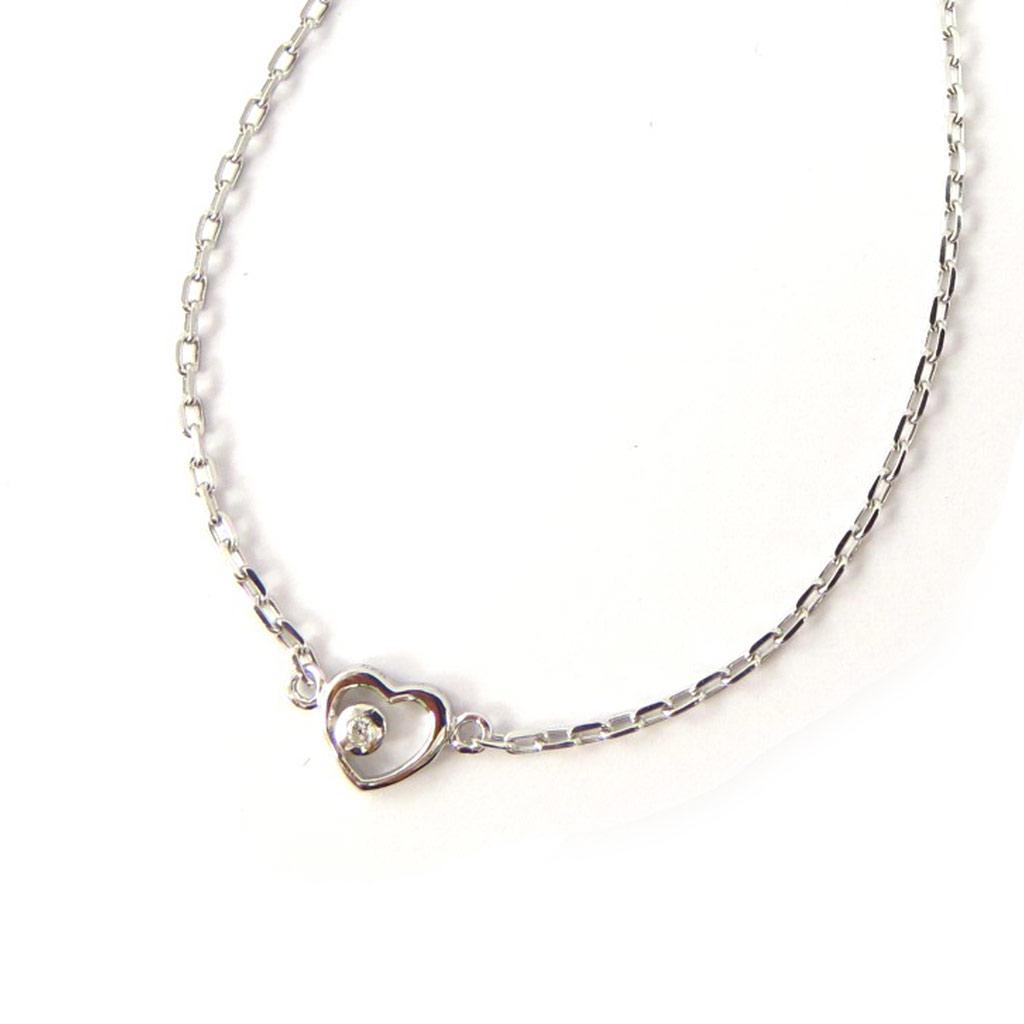 Les Trésors De Lily [K3423] - Белый серебряный браслет «Любовь»