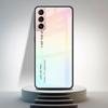 Чехол из закаленного стекла для Samsung Galaxy S21 Ultra S20 FE S10 Plus Note 20 10 Lite S9 S8 9 S10e, чехол для телефона с постепенным изменением, пословица
