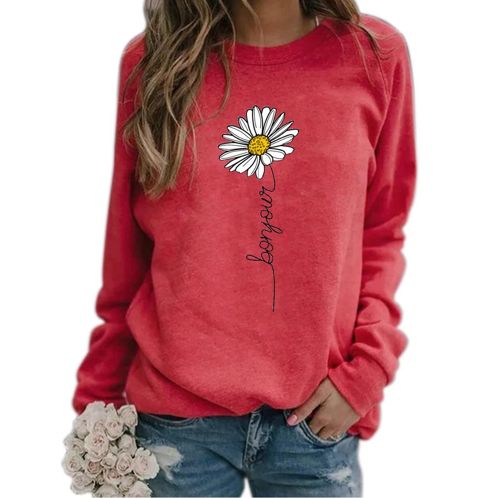 Винтажные пуловеры с принтом подсолнечника, женские рождественские повседневные свободные тонкие толстовки с капюшоном, женская 3d толстовка