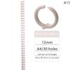 30 Holes Plastic Spiral Rings For A4 Paper Notebook Stationery Office Supplies