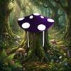 Soft Velvet Costume Headpiece Oversized Fungus Beret Cap Adjustable Mushroom Hat  Cosplay