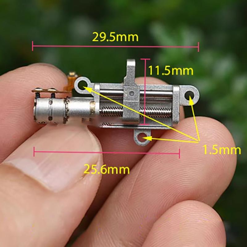 5mm Micro Precision Planetary Gearbox Stepper Motor - 2-Phase 4-Wire Stepping Motor With Metal Linear Screw Slider