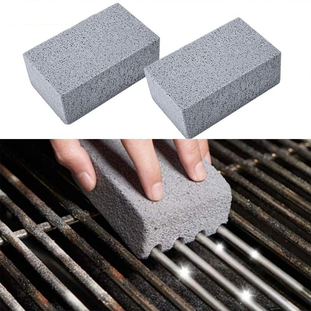 Pumice Brick BBQ Grill Cleaning Brick Temperature Resistance Camping Grease Cleaner  Travel