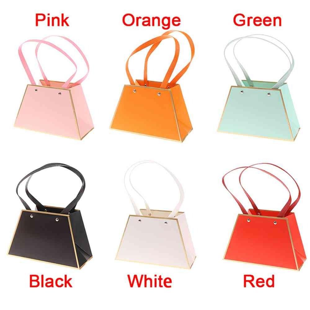 Бумажная корзина Портативная Коробка для цветов Подарочная Портативная Цветы Прямоугольная День святого Валентина мода женщины