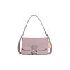 Tabby 26 Letter Logo Logo Lock Classic Presbyopia Flap Chambray Denim and Leather Messenger Bag Crossbody Shoulder Bag Women's Pink