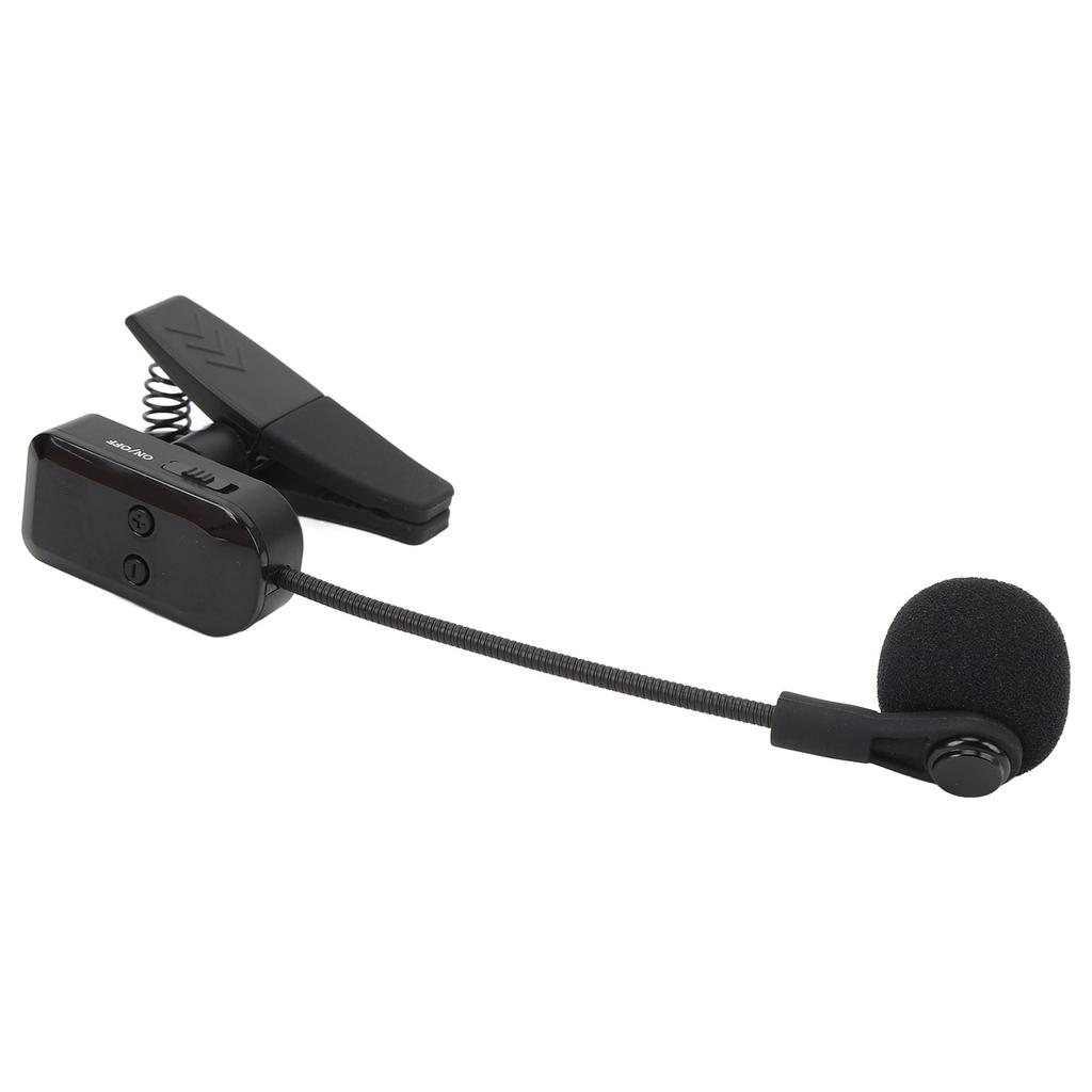 Беспроводная микрофонная система для саксофона, накладной микрофон для инструмента, дальность 131 фут, подключи и играй, микрофон для духовых инструментов для группы