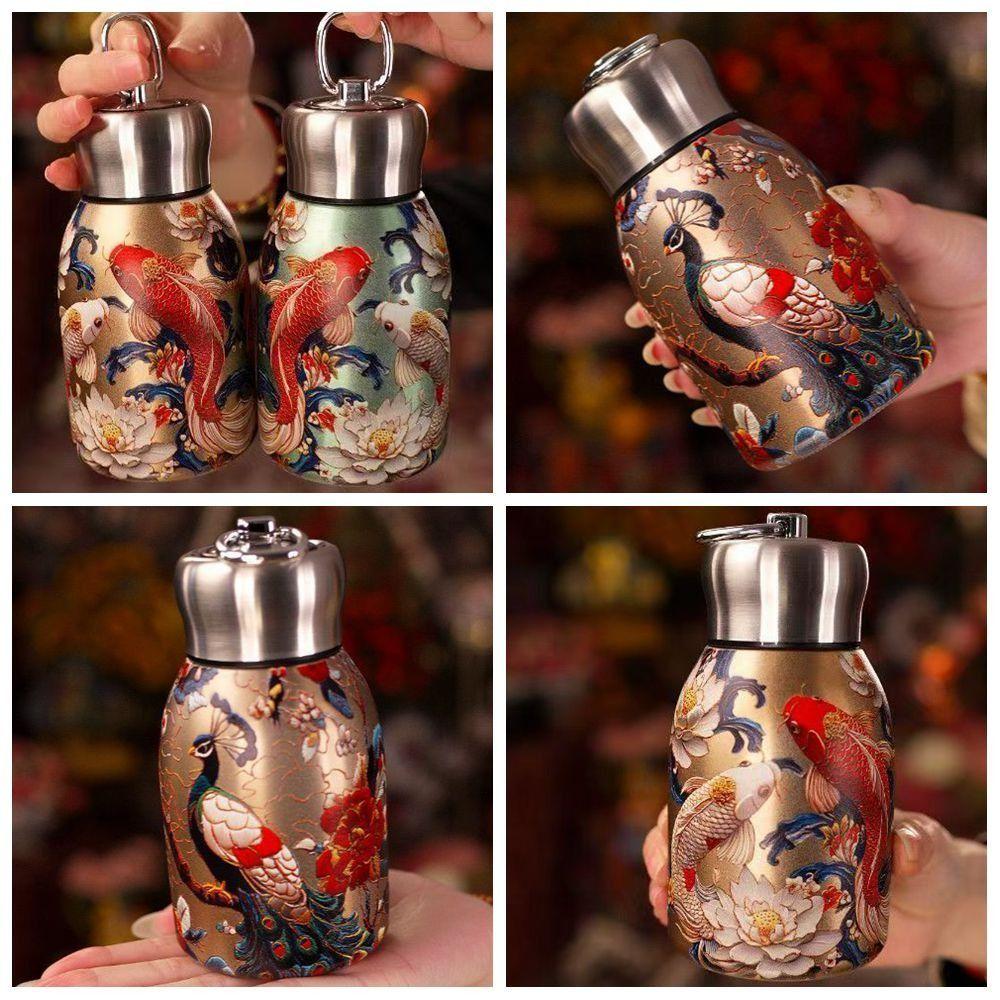 Герметичная Изолированная Кружка 300 мл Тонкая Изолированная Термобутылка Бутылка для Горячей и Холодной Воды Спорт