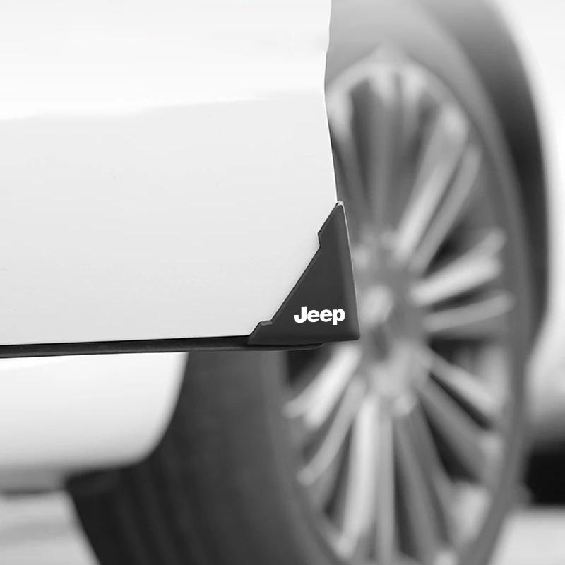 2 шт. Силиконовые защитные накладки на углы дверей автомобиля, предотвращающие столкновения, для Jeep Renegade Compass Grand Cherokee Wrangler Jk Gladiator