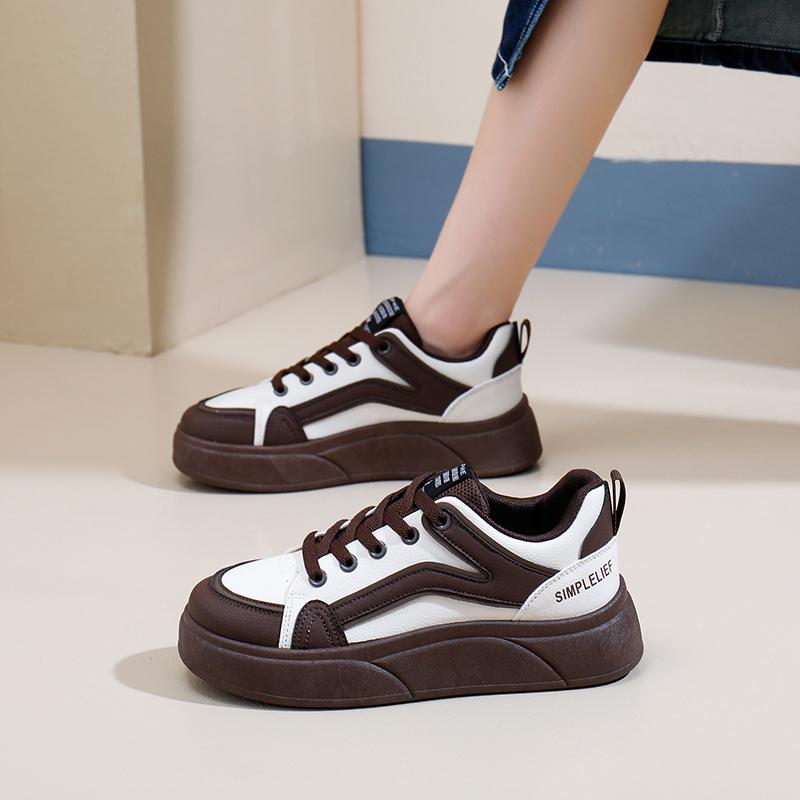 Мода весна осень женские кроссовки увеличивающие рост повседневная обувь мода лаконичные скейтборд обувь удобные повседневные кроссовки