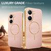 For Xiaomi Poco X7 Pro 5G/Redmi Turbo 4 5G Phone Case Carbon Fiber Textured Electroplated TPU Back Cover