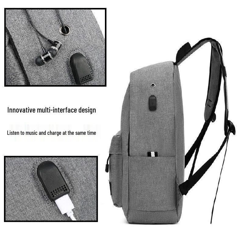 Large Capacity Casual Minimalist Oxford Backpack – Korean Style School and Travel Laptop Bag