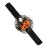 Adjustable Resilient Steel Plate Bracelets Stuffed Halloween Slap for Kids, Plush Pumpkin Ghost Skull Cute Wrist Assorted Pattern Bands Band