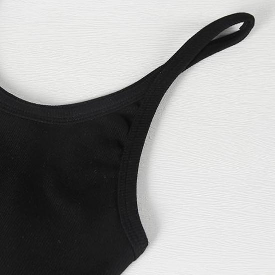 Женская майка без рукавов с бретельками-спагетти и круглым вырезом, трикотажная майка в рубчик, облегающая базовая рубашка-майка для повседневной носки, пляжа и офиса