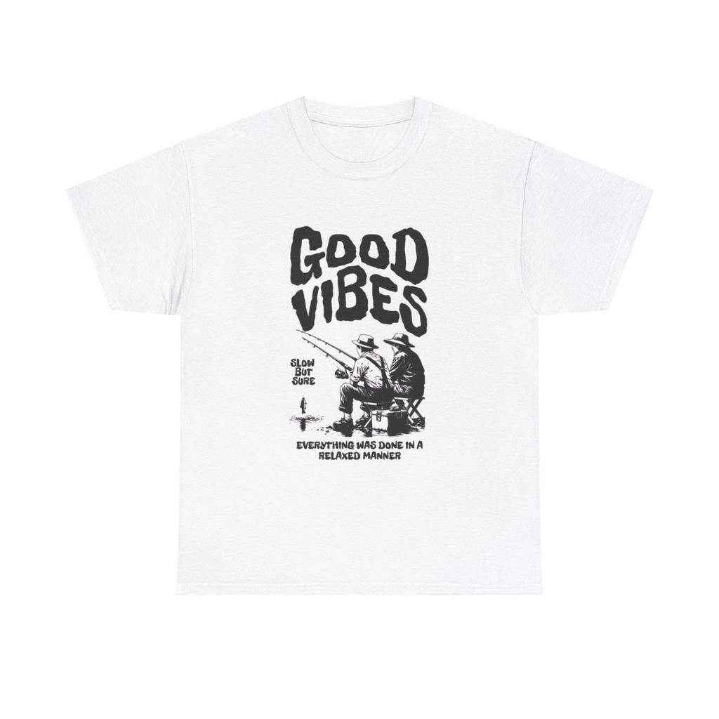 Men's and Women's T-shirts Good Vibes Fishing