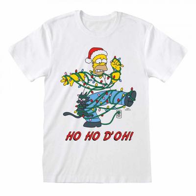 Симпсоны Унисекс Взрослый Хо Хо Д'оу! Футболка