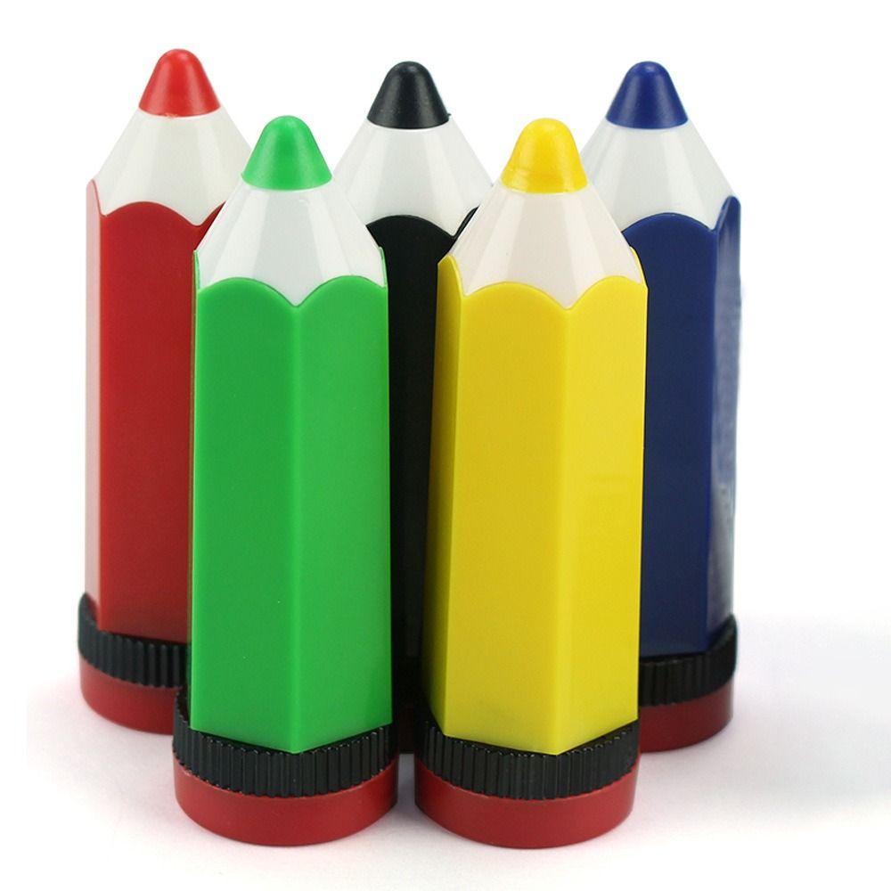 Portable Colorful Pencil Sharpener Pencil-shaped Cartoon Pencil Sharpener Stationery