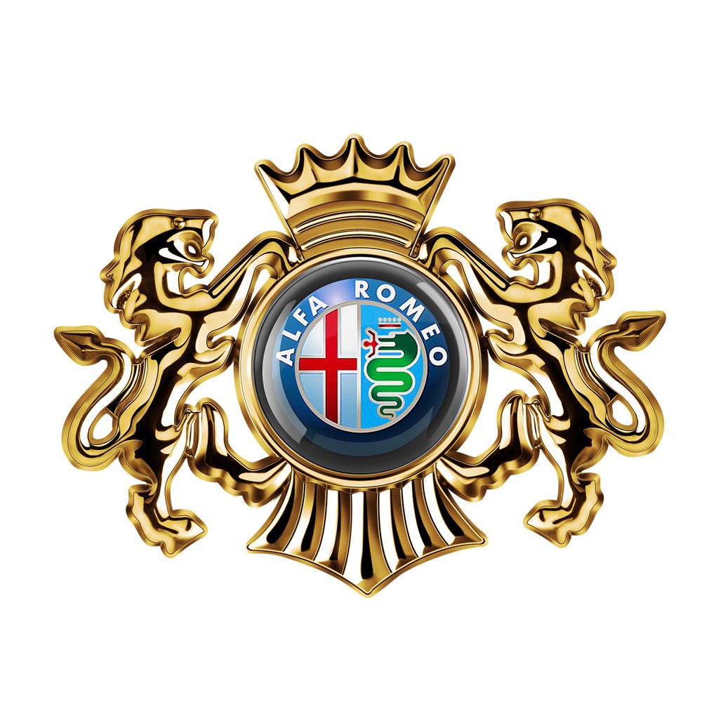 YYCE3 3D Car Fender Metal Crown Lion Emblem Badge decoration Stickers For Alfa Romeo Giulietta GT 159 147 Mito Volante Auto Styling