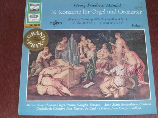 LP Record GEORG FRIEDRICH HÄNDEL / MARIE-CLAI - 16 Konzerte Für Orgel Und Orchester 1C06528238 Die Stimme Sein Germany Classical Used