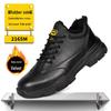 Men's High-Top Waterproof Winter Safety Shoes - Anti-Smash, Anti-Puncture, Velvet & Cotton Lined