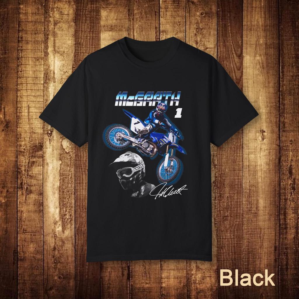Vintage Supercross Jeremy McGrath T-Shirt Retro Motocross Graphic Men T-Shirt Retro Dirt Bike Racing Men T-shirt Streetwear