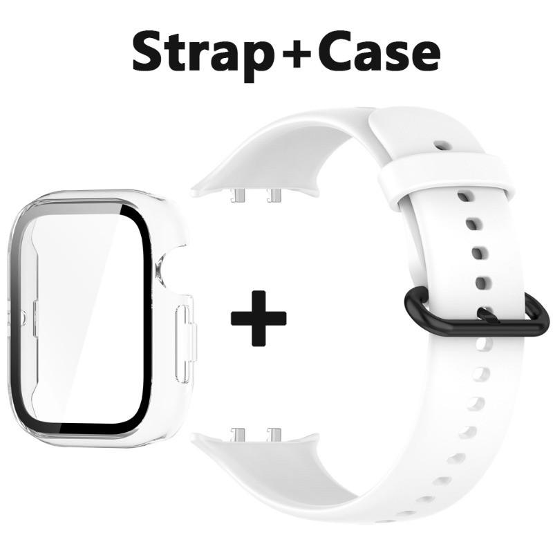 Чехол + ремешок для часов, подходит для Honor Watch 5, силиконовый ремешок + защитный чехол для ПК для Honor Watch 5, спортивный ремешок для часов