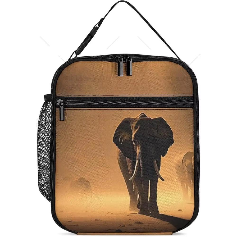 Сумка-холодильник Animal Lion для обеда, переносная, многоразовая, большая емкость, ланч-бокс для работы
