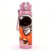 1PC Astronaut T Rex Dinosaur Figure 750ml Color Plastic Sports Water Bottle Leakproof Flip Straw Lid Suitable for Sports Office Home Use