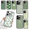 Эстетичный чехол шалфейного цвета для iPhone 17 Air 16 15 14 plus 11 12 13 Pro Max, защитный чехол-оболочка