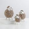 Miniatures Birthday Wool Felt Sheep Figurines Home Furnishings Mini Table Ornament Desktop Decor