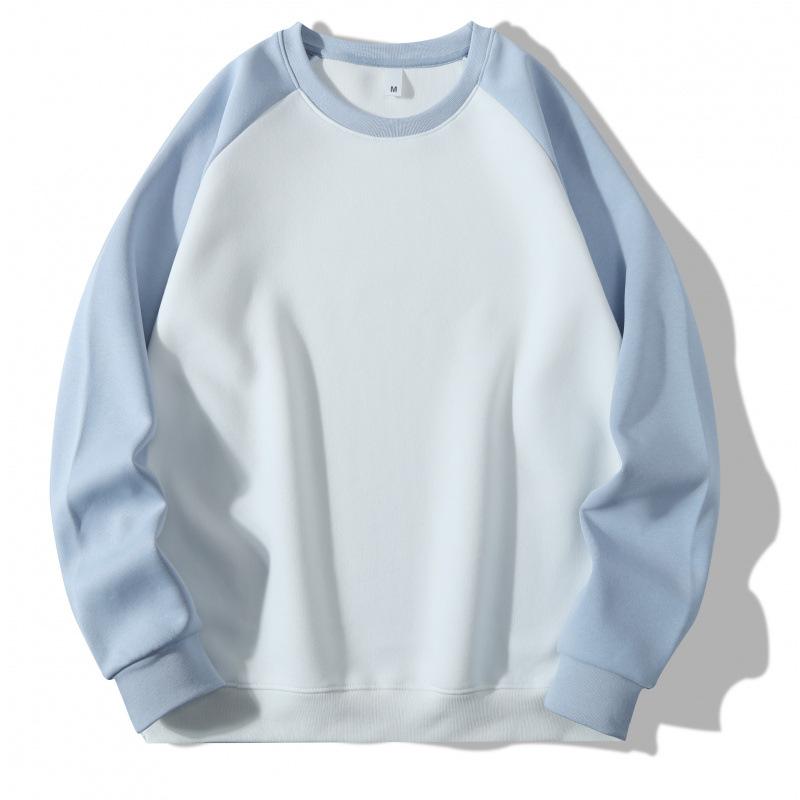 Мужской свитшот с круглым вырезом, осенне-зимний свитшот с длинными рукавами, однотонный свободный свитшот