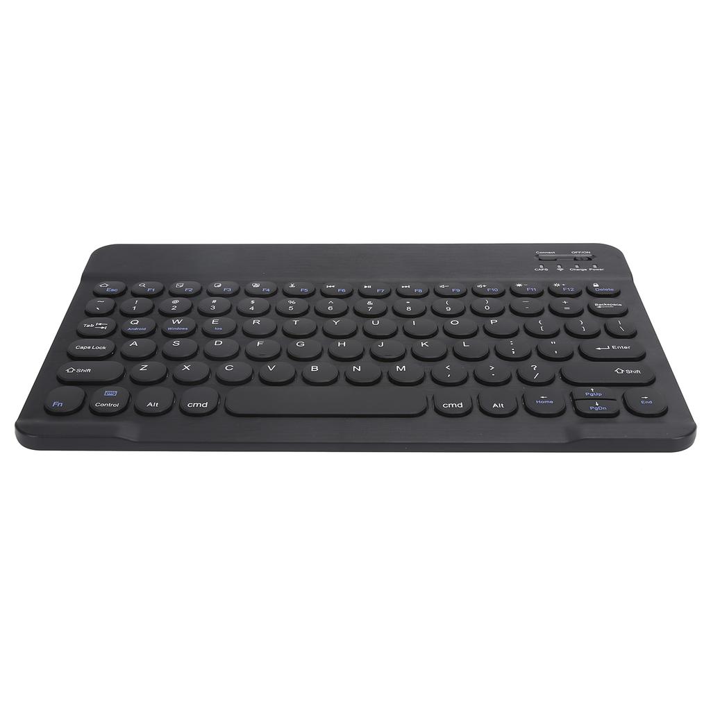 Беспроводная Bluetooth-клавиатура Планшет Смартфон Компьютерные аксессуары Круглые клавиши 10 дюймов Черный