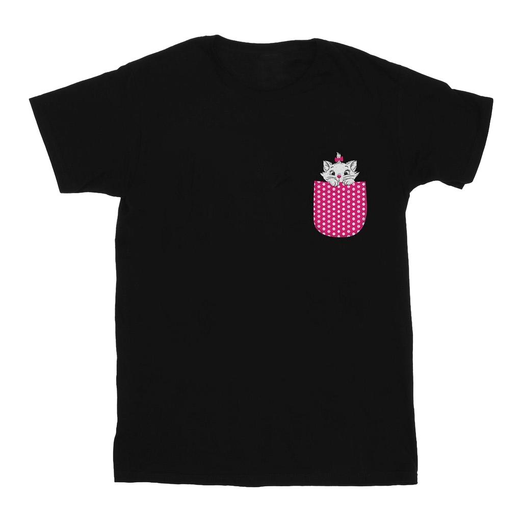 Disney Хлопковая футболка Girls Aristocats Marie Chest