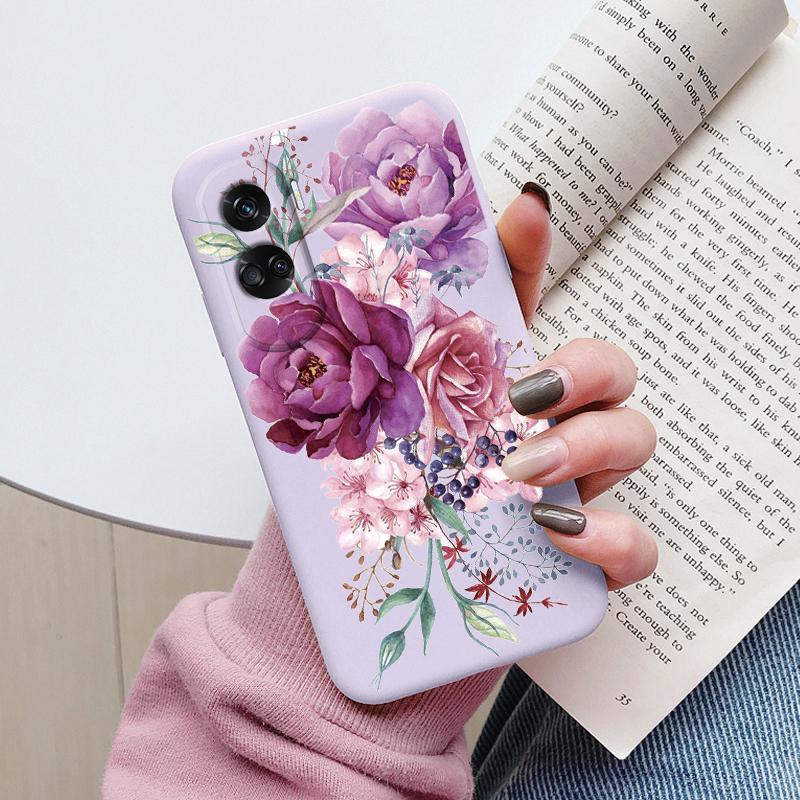 Case Funda For Honor 90 Lite Cover Colorful Flowers Heart Cartoon Shell Soft Silicone Couqe For Honor 90 70 X7 Leopard Bumper