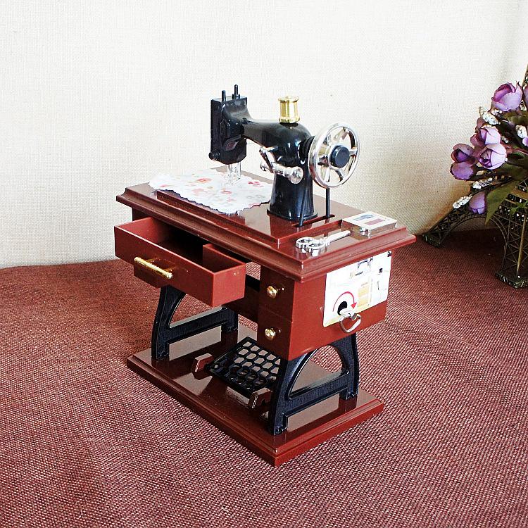 S-1 Креативная швейная машинка Музыкальная шкатулка Модель Домашний Декор Подарок