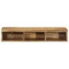 TV Wall Cabinet 100x30x19 cm Rough Mango Wood