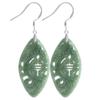 Burmese Jade Earrings Charm Stone Gemstones Amulets 925 Silver Amulet Gemstone Jewelry Women Natural Vintage Green Talismans