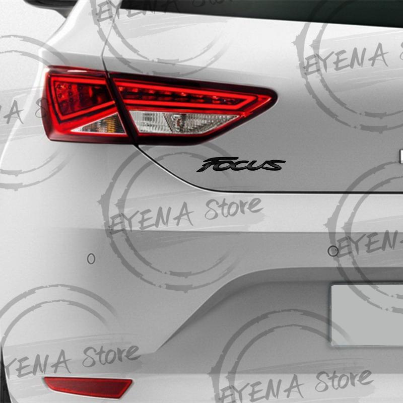 qdjfz10 For Ford Focus Fusion Logo ST Line MK2 MK3 MK4 Lettering Metal Badge Stickers Car Rear Trunk Body Emblem Auto Accessories