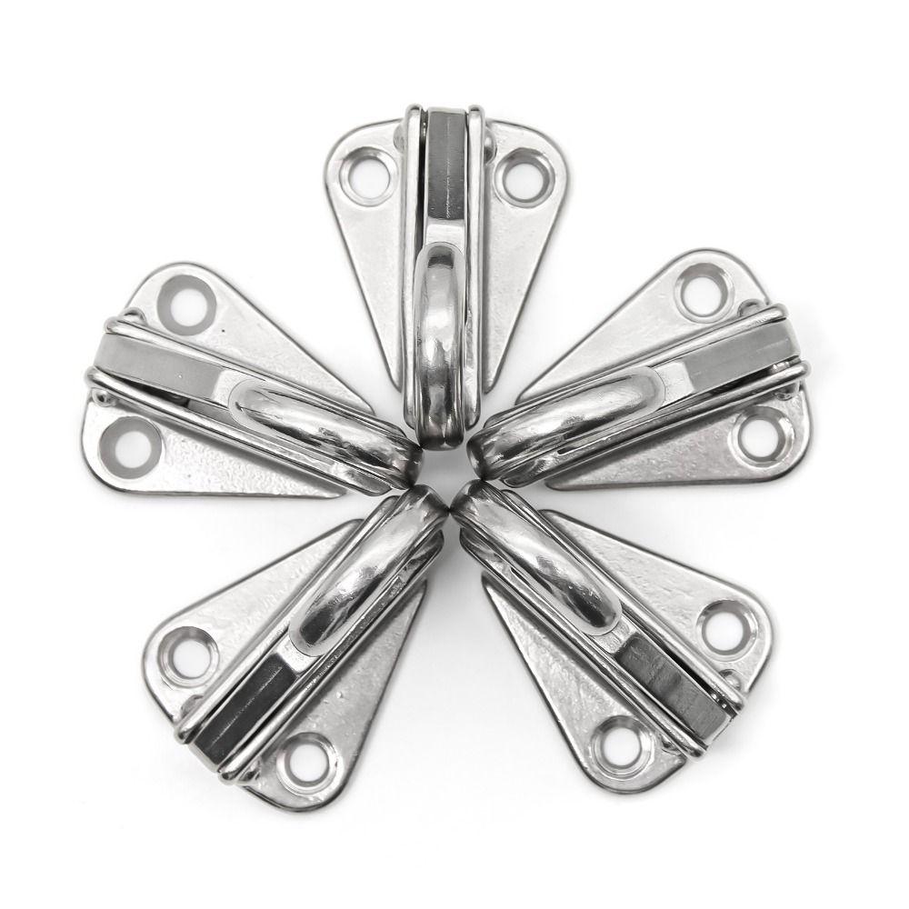 2Pcs 316 Stainless Steel Spring Locked Fender Hooks Practical Marine Spring Snap Hook  Tug Ship