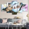 Modern Print Posters 5 Panel Home Decoration Painting Overwatch Game Art Decorative Wall Art No Frame