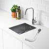 Round Sink Overflow Pipe Washbasin Drainer Replacement Overflow Head for Kitchen Sink Connecting Pipe
