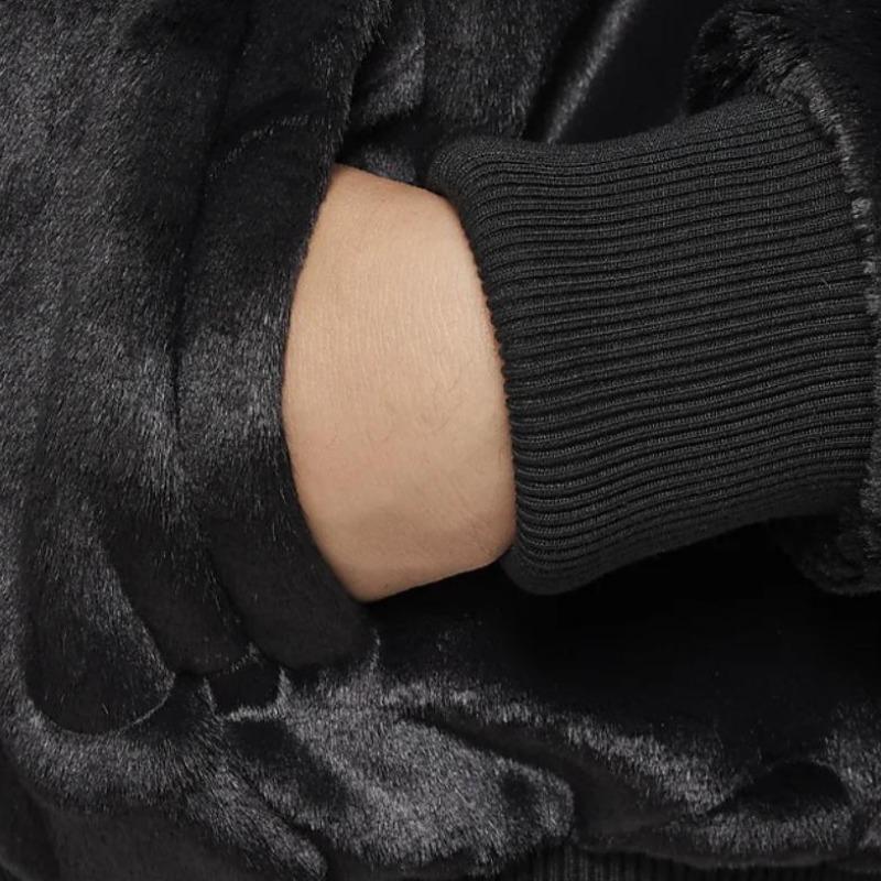 Nike Спортивная куртка однотонная с воротником-стойкой на молнии с длинным рукавом Детские куртки Черная FJ6154-010