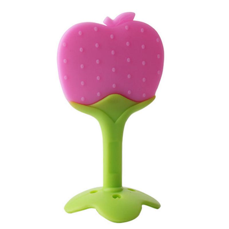 Новорожденный Прорезывание зубов Фрукты Дети Детские Силиконовые Игрушки для прорезывания зубов Гуттаперча Дети