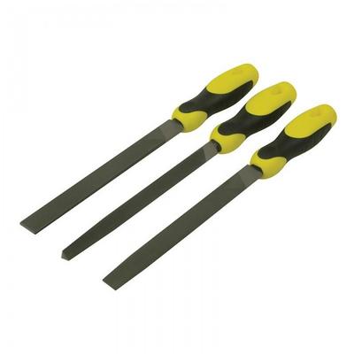 Набор напильников Stanley Hand Tools с рукоятками, 3 шт.