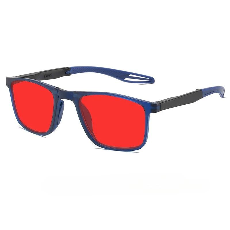 Portable Foldable Watch Mobile Phones Glasses Women Men Blue Light Blocking Red Lens Computer Gaming Eyeglasses UV400 Goggles