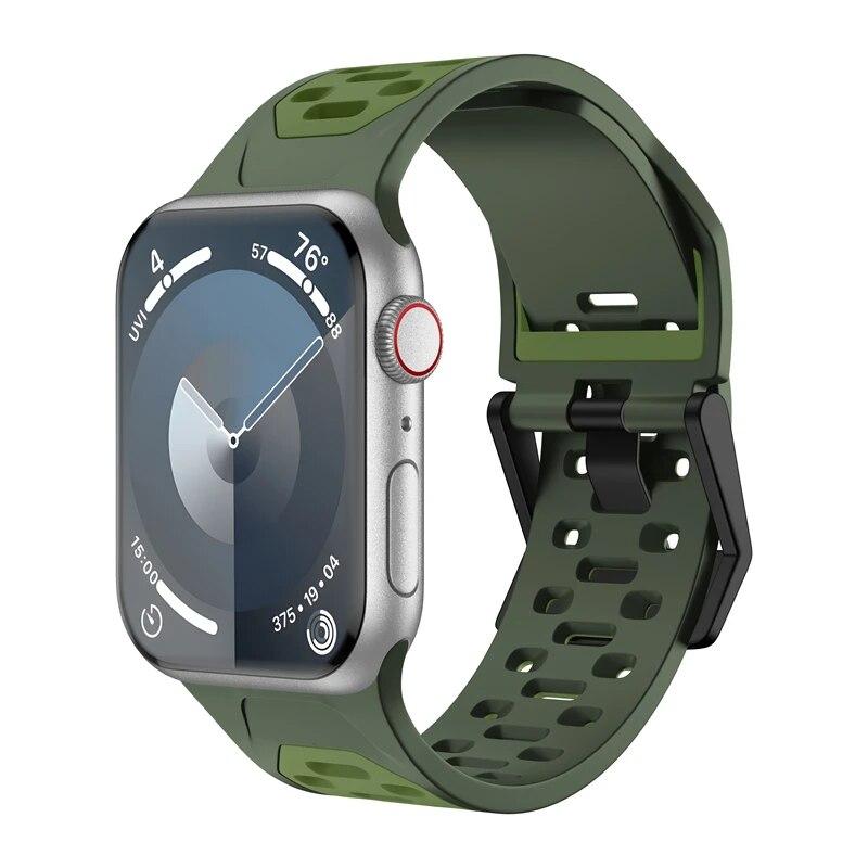 Классический ремешок для Apple Watch Band 44 мм 45 мм 49 мм 40 мм 41 мм 38 мм 42 мм Мягкий силиконовый спортивный браслет Iwatch Serise 9 8 7 SE 6 5 9 Ultra 2