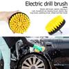 4Pcs Multi-Purpose Electric Drill-Brush Power Scrubber Brush Set Power Drills Scrubber Brush for Floor Tub Shower Tile Bathroom