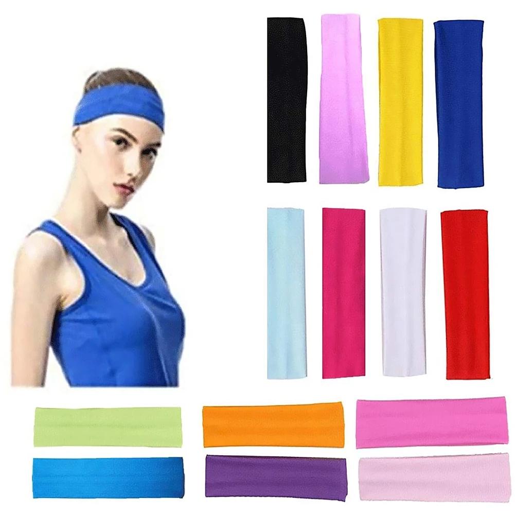 Tennis Hair Accessories Turban Sports Fitness Bandage Hair Bands Sweatband Elastic Yoga Headband