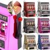 Toy Key Holder Stress Reliever Lucky Jackpot High Quality Fruit Slot Machine  Kids Adult