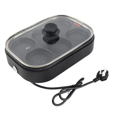 Сковорода для яиц с 6 отверстиями и антипригарным покрытием, многофункциональная машина для приготовления завтраков и гамбургеров