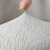 Elastic Curved Armchair Arc-Shaped Seat Cover Nordic Dining Chair Slipcover  For Home Living Room